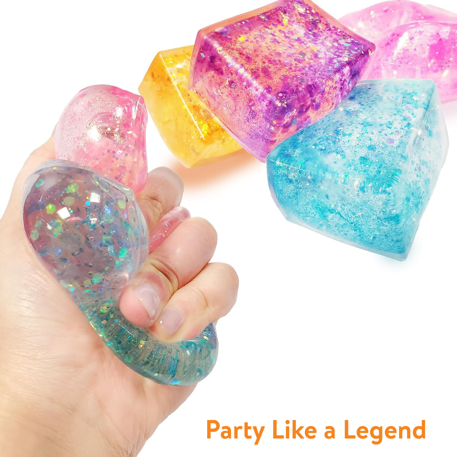 4pcs Glitter Ice Cubes